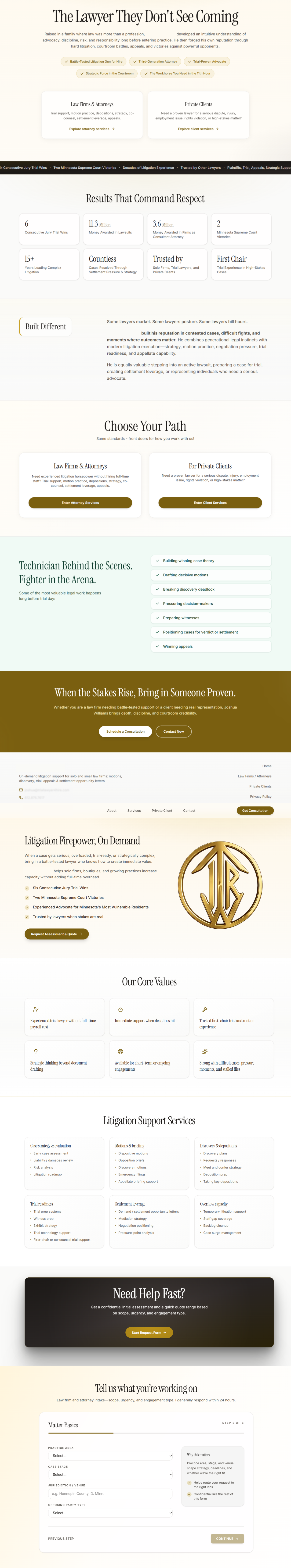On-Demand Lawyer – OKRA™ Website website preview